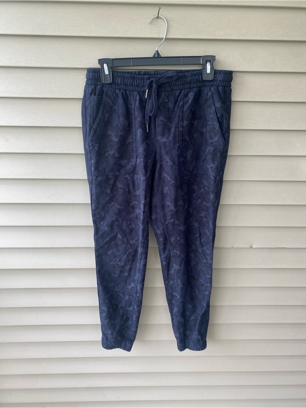 Athleta Navy Blue Camouflage Jogger Pants